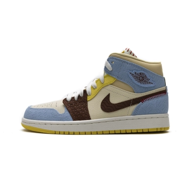 LJR Air Jordan 1 Mid SE Fearless Maison Chateau Rouge CU2803-200 01