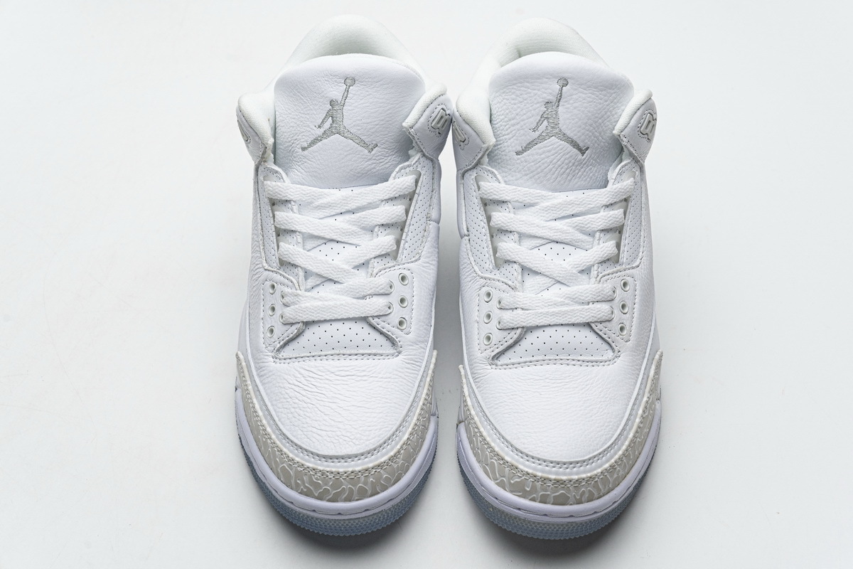 PK God Air Jordan 3 Retro Pure White (2018) 136064-111