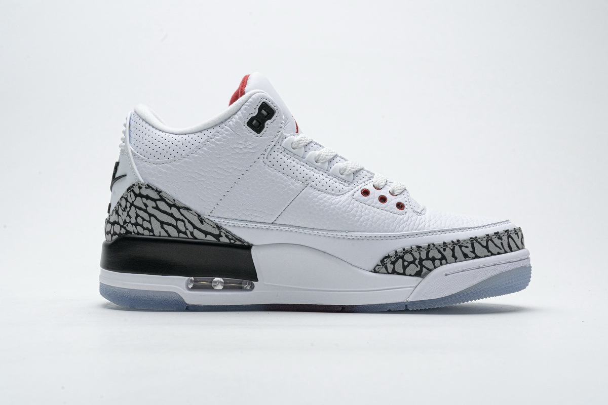 PK God Jordan 3 Retro Free Throw Line White Cement 923096-101