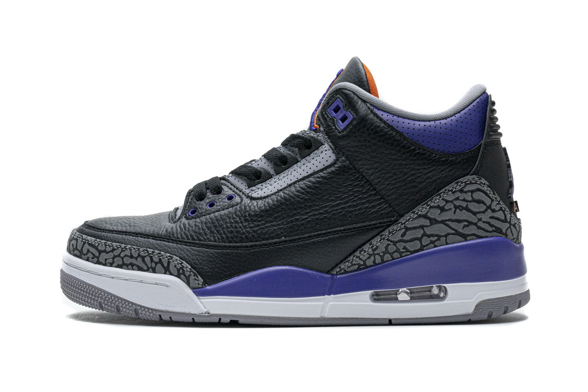 PK God Jordan 3 Retro Black Court Purple CT8532-050