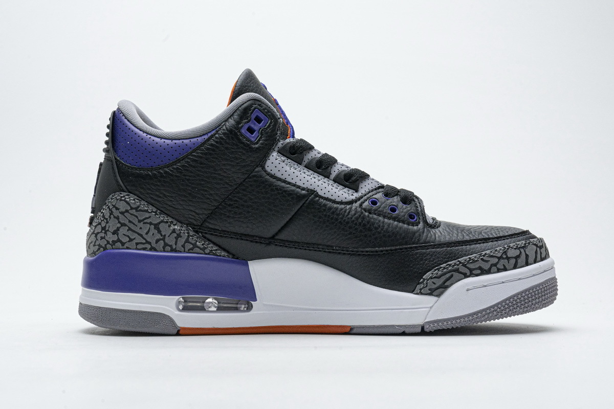 PK God Jordan 3 Retro Black Court Purple CT8532-050