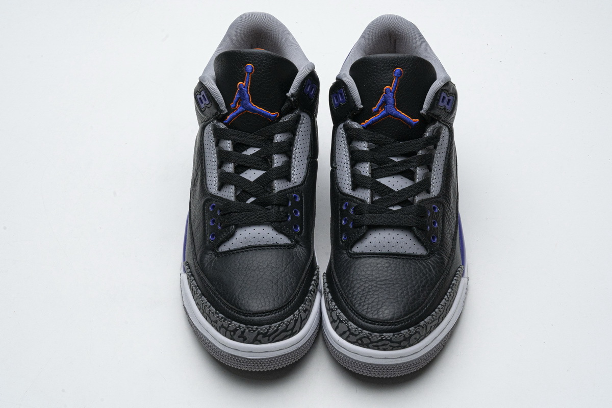 PK God Jordan 3 Retro Black Court Purple CT8532-050