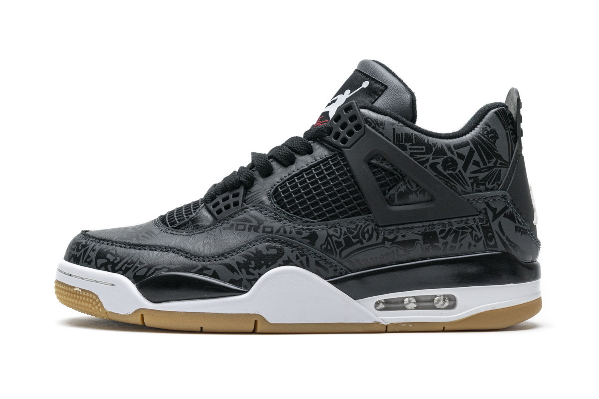 PK God Air Jordan 4 Retro Laser Black Gum CI1184-001