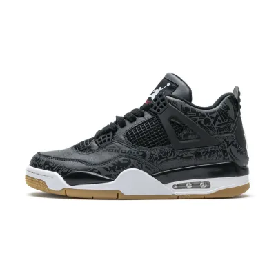 PK God Air Jordan 4 Retro Laser Black Gum CI1184-001 01