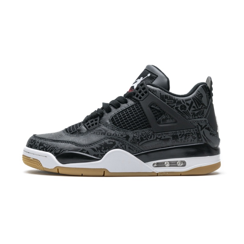 PK God Air Jordan 4 Retro Laser Black Gum CI1184-001