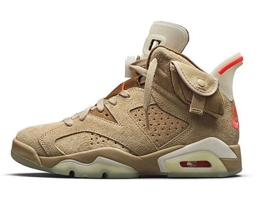 PK God Air Jordan 6 Retro Travis Scott British Khaki DH0690-200