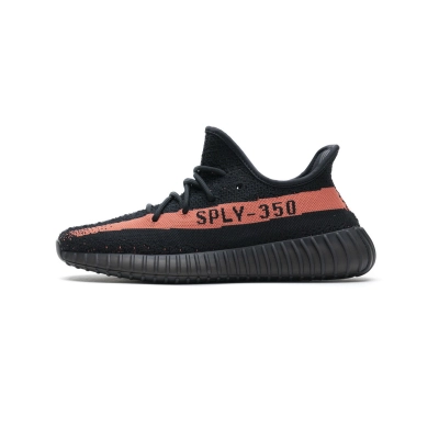 PK God adidas Yeezy Boost 350 V2 Core Black Red BY9612 01
