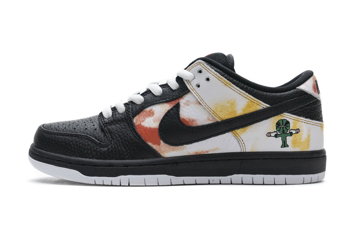PK God Nike SB Dunk Low Raygun Tie-Dye Black BQ6832-001