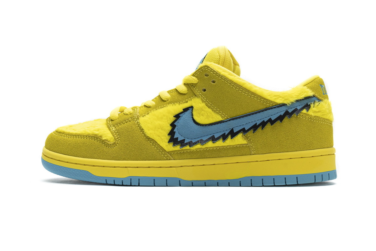PK God Nike SB Dunk Low Grateful Dead Bears Opti Yellow CJ5378-700