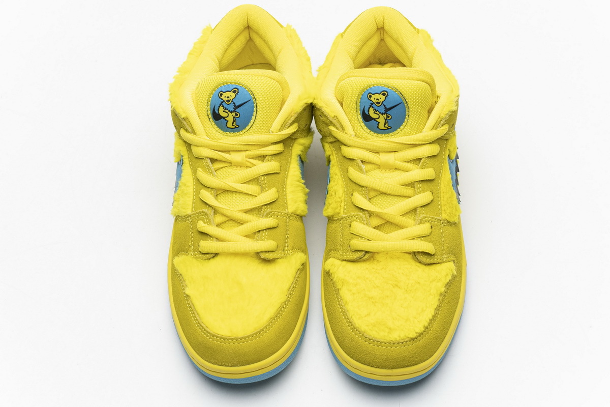 PK God Nike SB Dunk Low Grateful Dead Bears Opti Yellow CJ5378-700