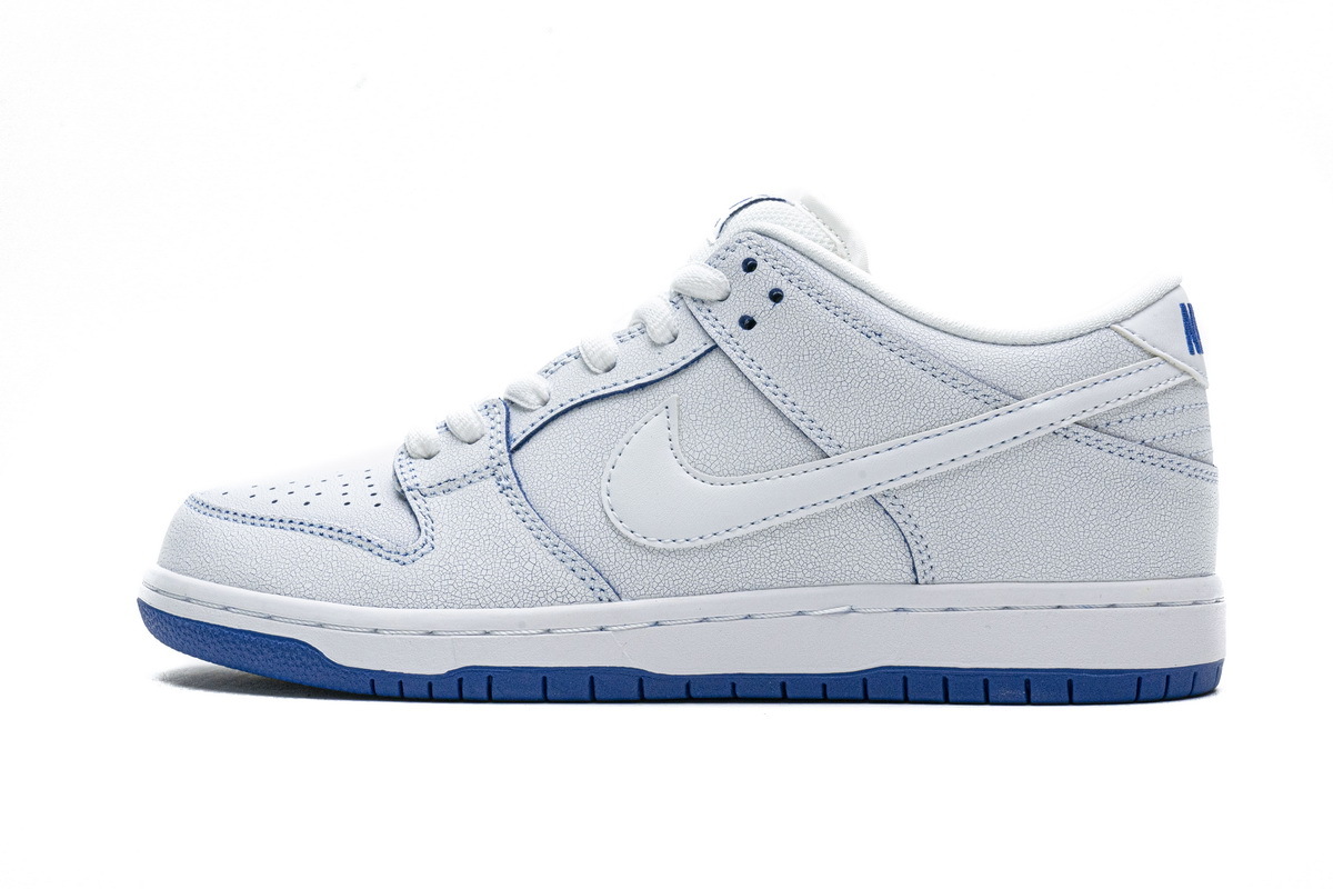 PK God Nike SB Dunk Low Premium White Game Royal CJ6884-100