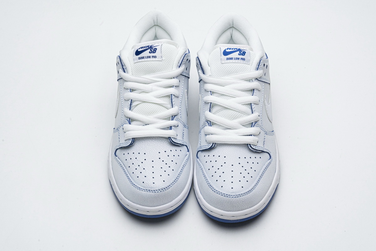 PK God Nike SB Dunk Low Premium White Game Royal CJ6884-100