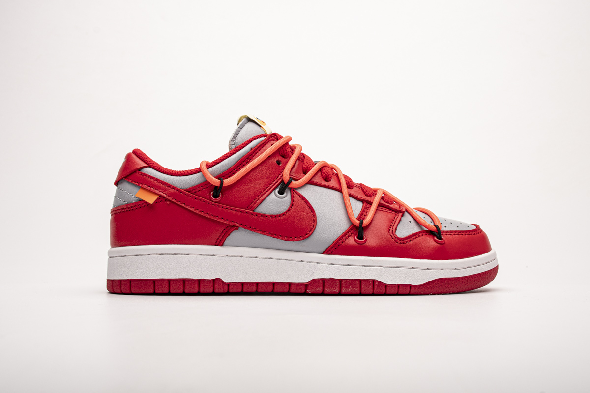 PK God Nike Dunk Low Off-White University Red CT0856-600