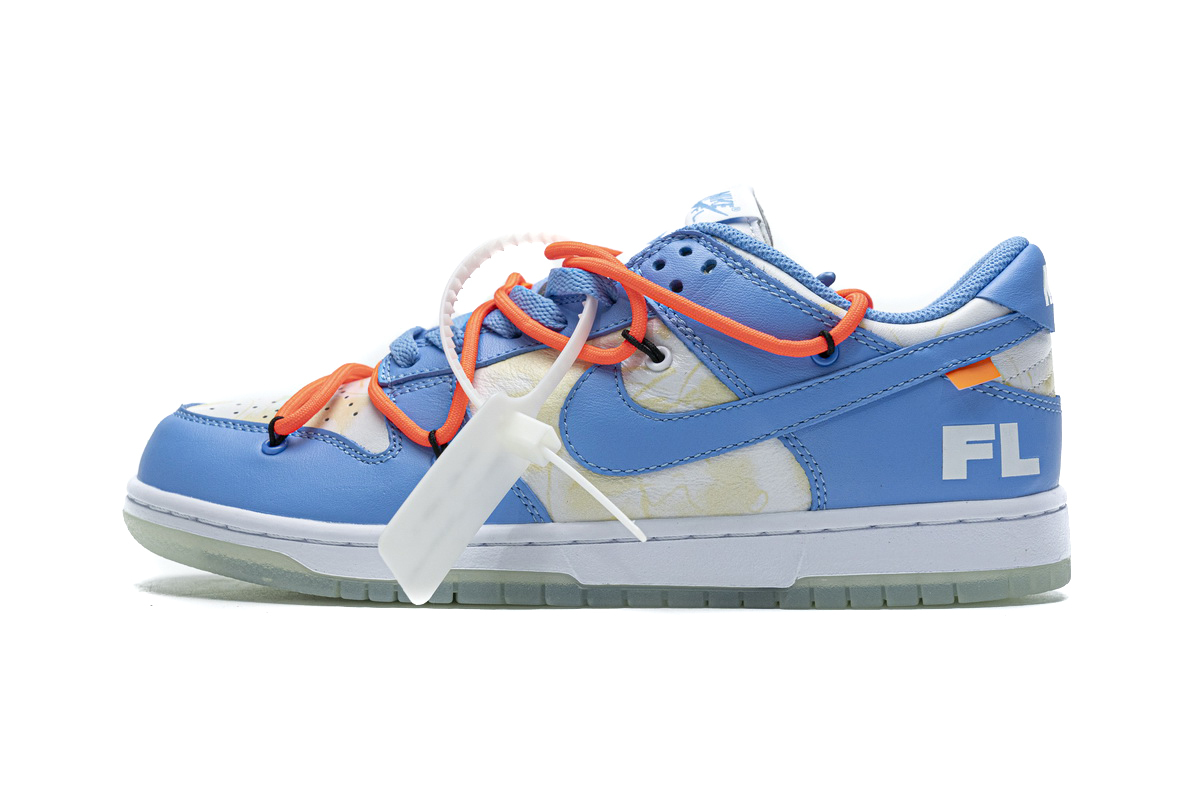 PK God Off-White x Futura x Dunk Low SB 'UNC' DD0856-403