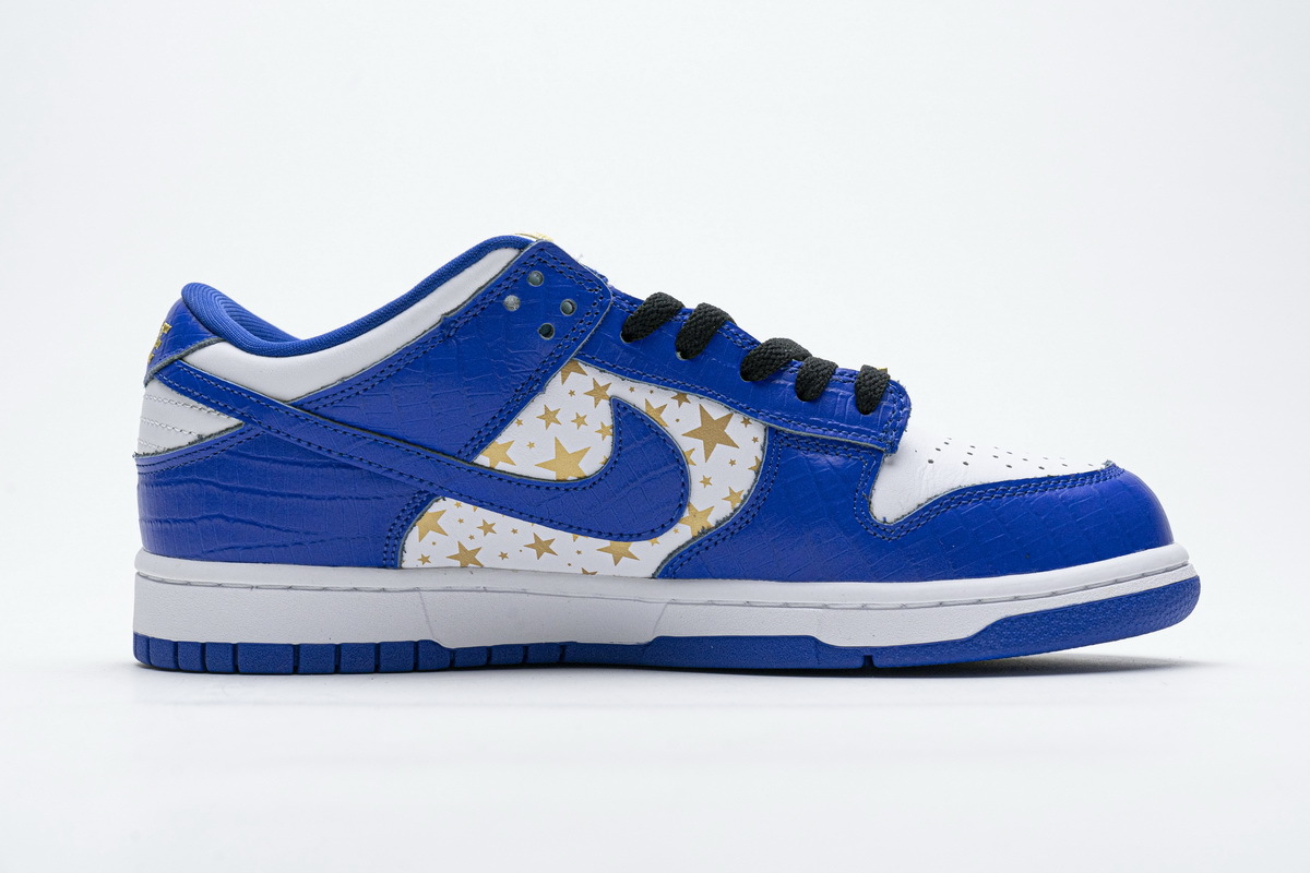 PK God Nike SB Dunk Low Supreme Stars Hyper Royal DH3228-100