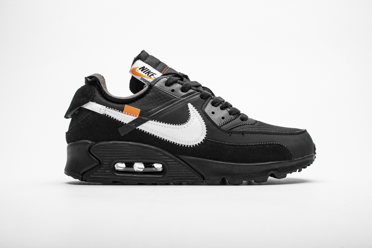 PK God Nike Air Max 90 OFF-WHITE Black AA7293-001