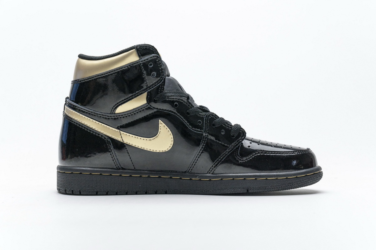 LJR Air Jordan 1 Retro High Black Metallic Gold 555088-032