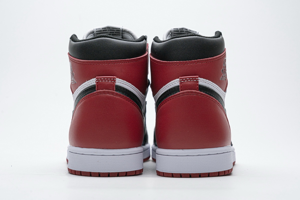 LJR Air Jordan 1 Retro Black Toe (2016) 555088-125