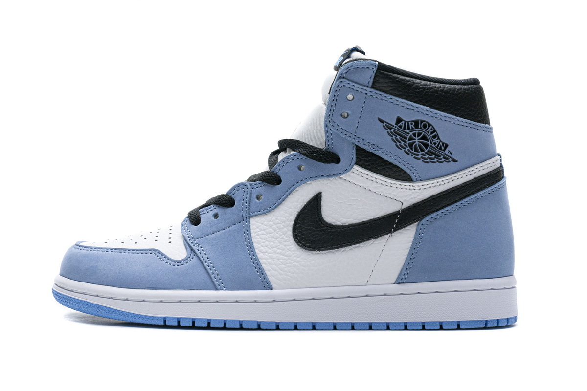 LJR Air Jordan 1 Retro High White University Blue Black 555088-134