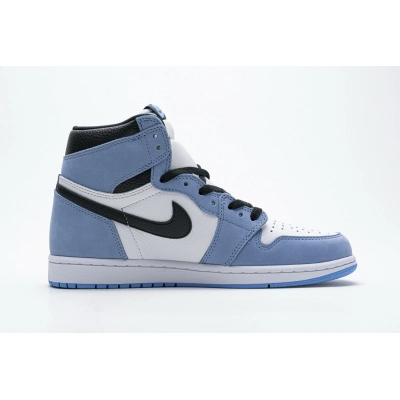 LJR Air Jordan 1 Retro High White University Blue Black 555088-134 02