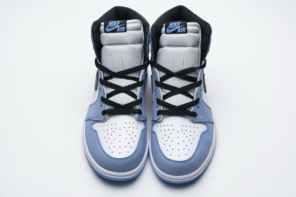 LJR Air Jordan 1 Retro High White University Blue Black 555088-134