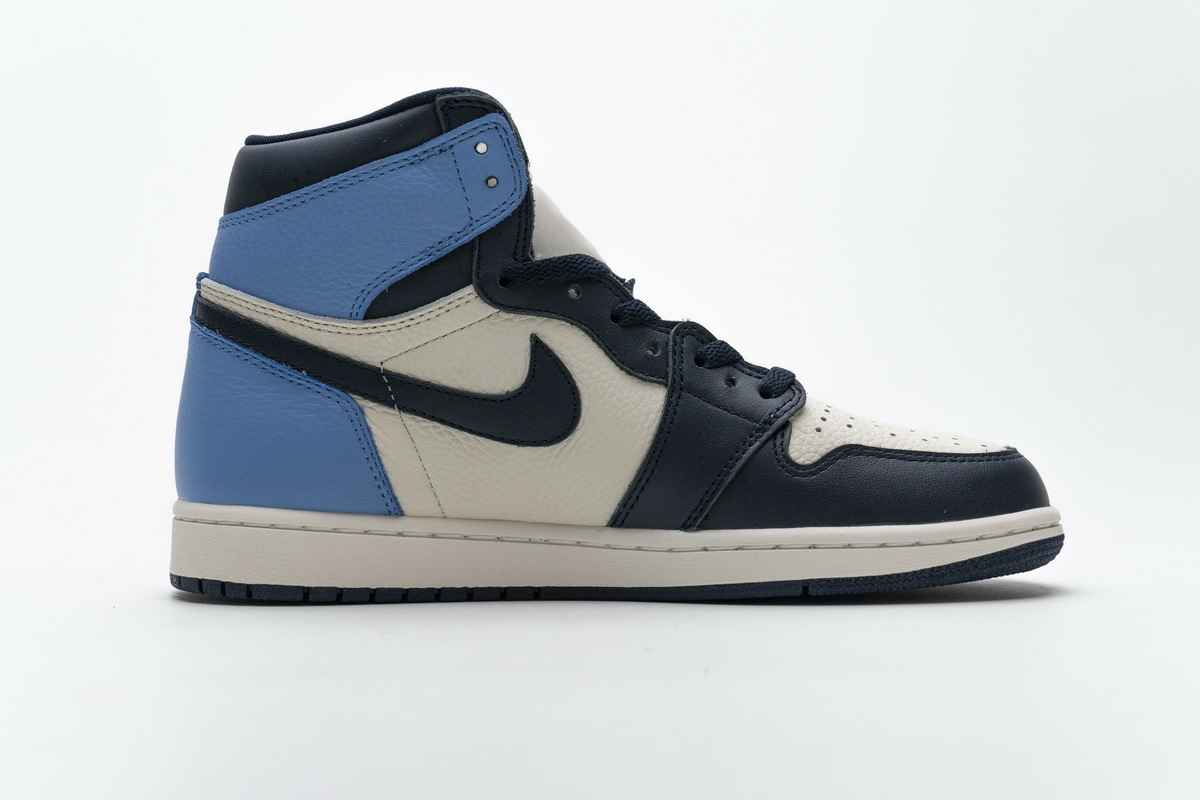 LJR Air Jordan 1 Retro High Obsidian UNC 555088-140