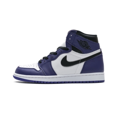 LJR Air Jordan 1 Retro High Court Purple White 555088-500 01