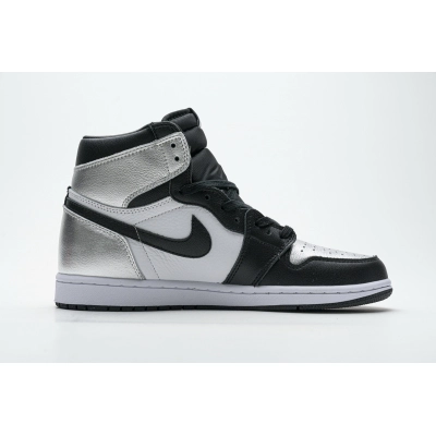 LJR Air Jordan 1 Retro High Silver Toe CD0461-001 02