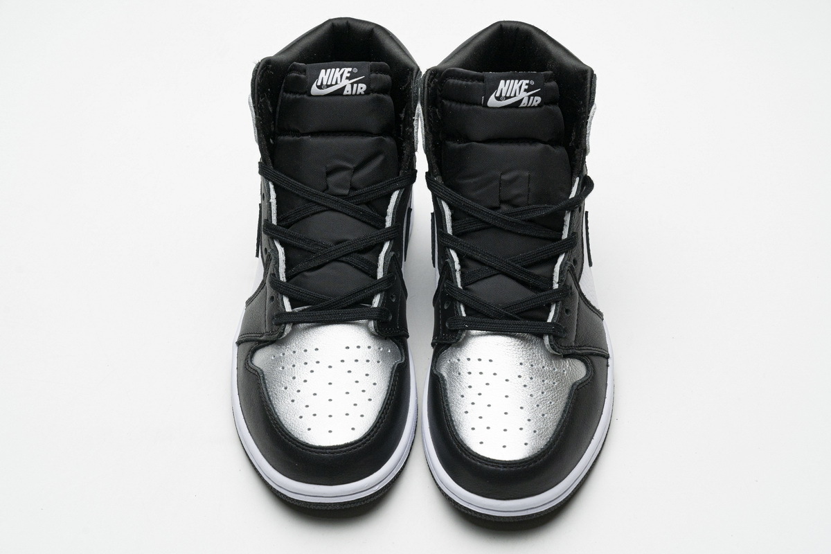 LJR Air Jordan 1 Retro High Silver Toe CD0461-001