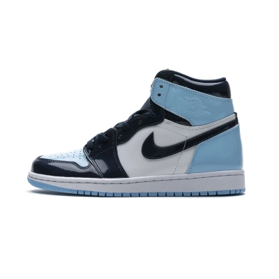 LJR Air Jordan 1 Retro High UNC Patent CD0461-401 01