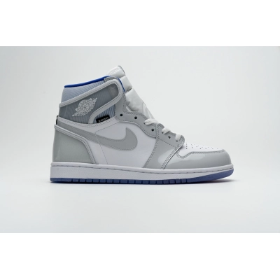 LJR Air Jordan 1 Retro High Zoom White Racer Blue CK6637-104 02