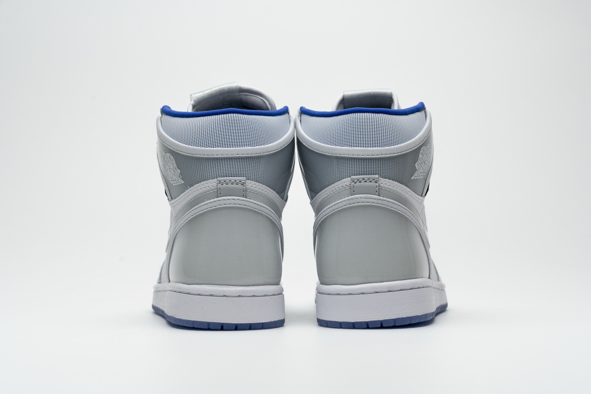 LJR Air Jordan 1 Retro High Zoom White Racer Blue CK6637-104