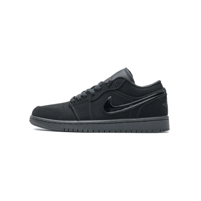 LJR Air Jordan 1 Low Triple Black 553558-056 01