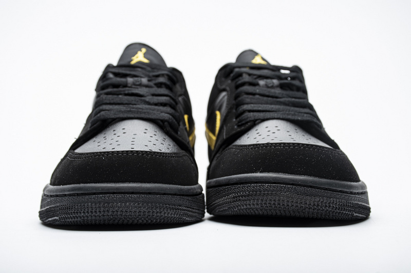 LJR Air Jordan 1 Low Black Gold 553558-071 