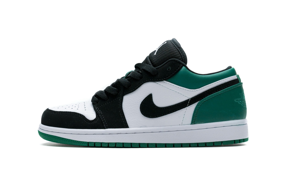 LJR Air Jordan 1 Low White Black Mystic Green 553558-113