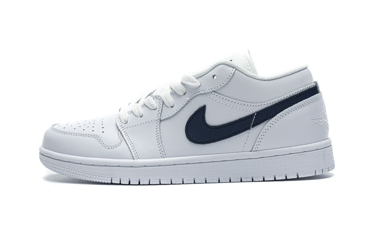 LJR Air Jordan 1 Low White Obsidian 553558-114