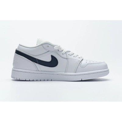 LJR Air Jordan 1 Low White Obsidian 553558-114 02