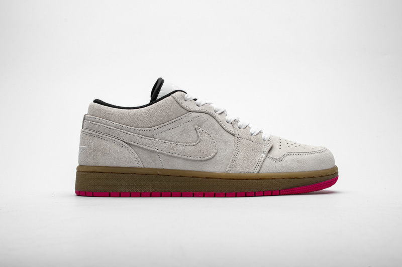 LJR Air Jordan 1 Low White Gum Hyper Pink 553558-119