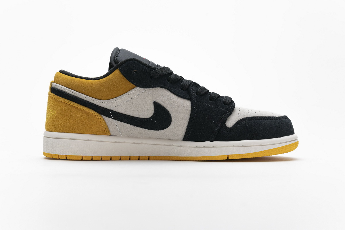 LJR Air Jordan 1 Low Sail University Gold Black 553558-127