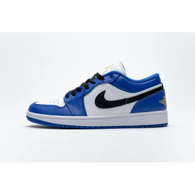 LJR Air Jordan 1 Low Hyper Royal Orange Peel 553558-401 01