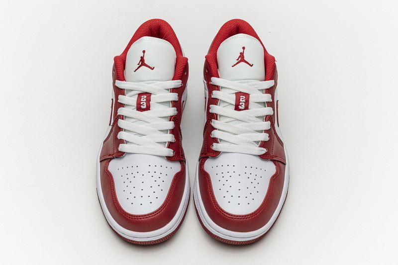 LJR Air Jordan 1 Low Gym Red White 553558-611