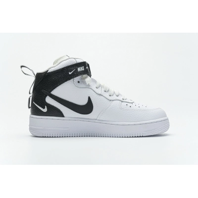 LJR Air Force 1 Mid Utility White Black 804609-103 02