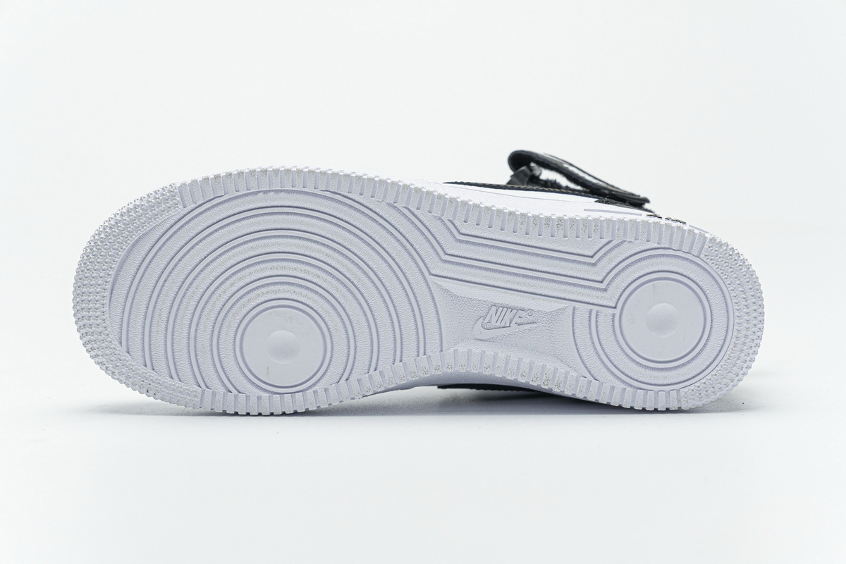 LJR Air Force 1 Mid Utility White Black 804609-103