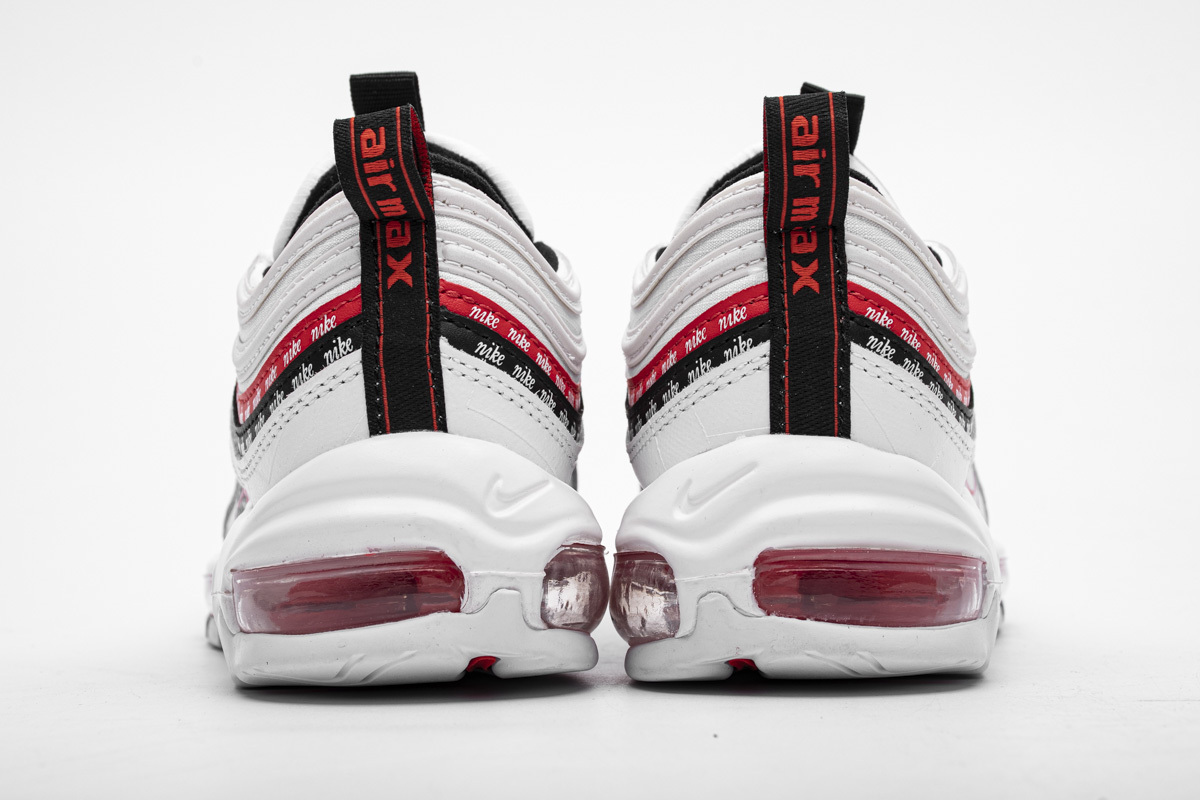 LJR Air Max 97 Sketch Logo White Black Red CK9397-100