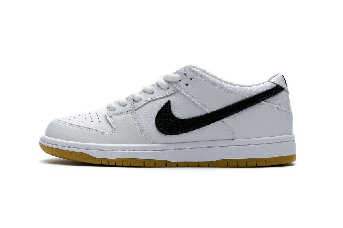 LJR Nike SB Dunk Low Orange Label White Black CD2563-100