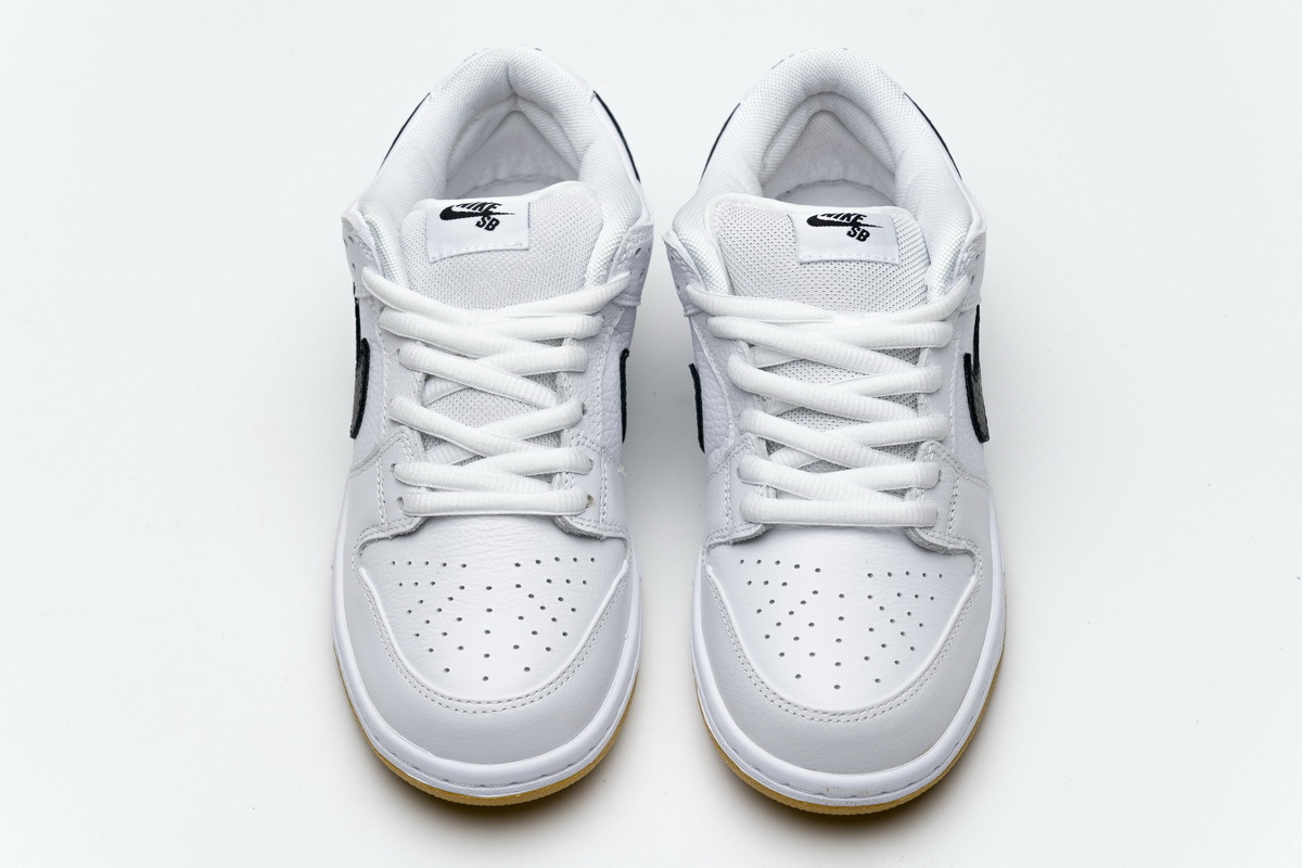 LJR Nike SB Dunk Low Orange Label White Black CD2563-100