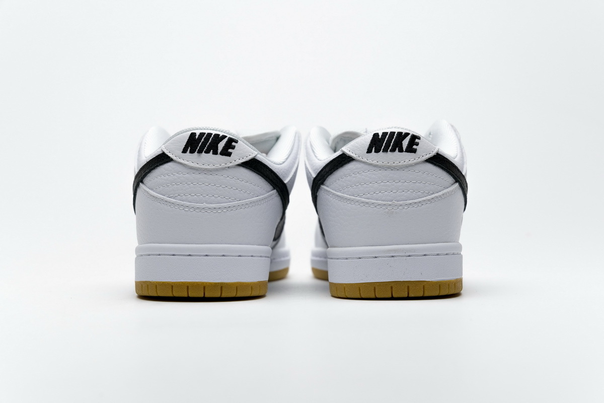 LJR Nike SB Dunk Low Orange Label White Black CD2563-100