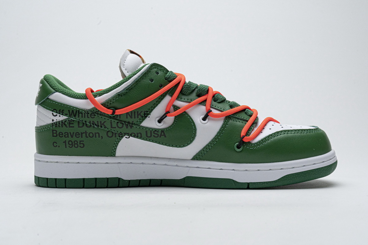 LJR Nike Dunk Low Off-White Pine Green  CT0856-100