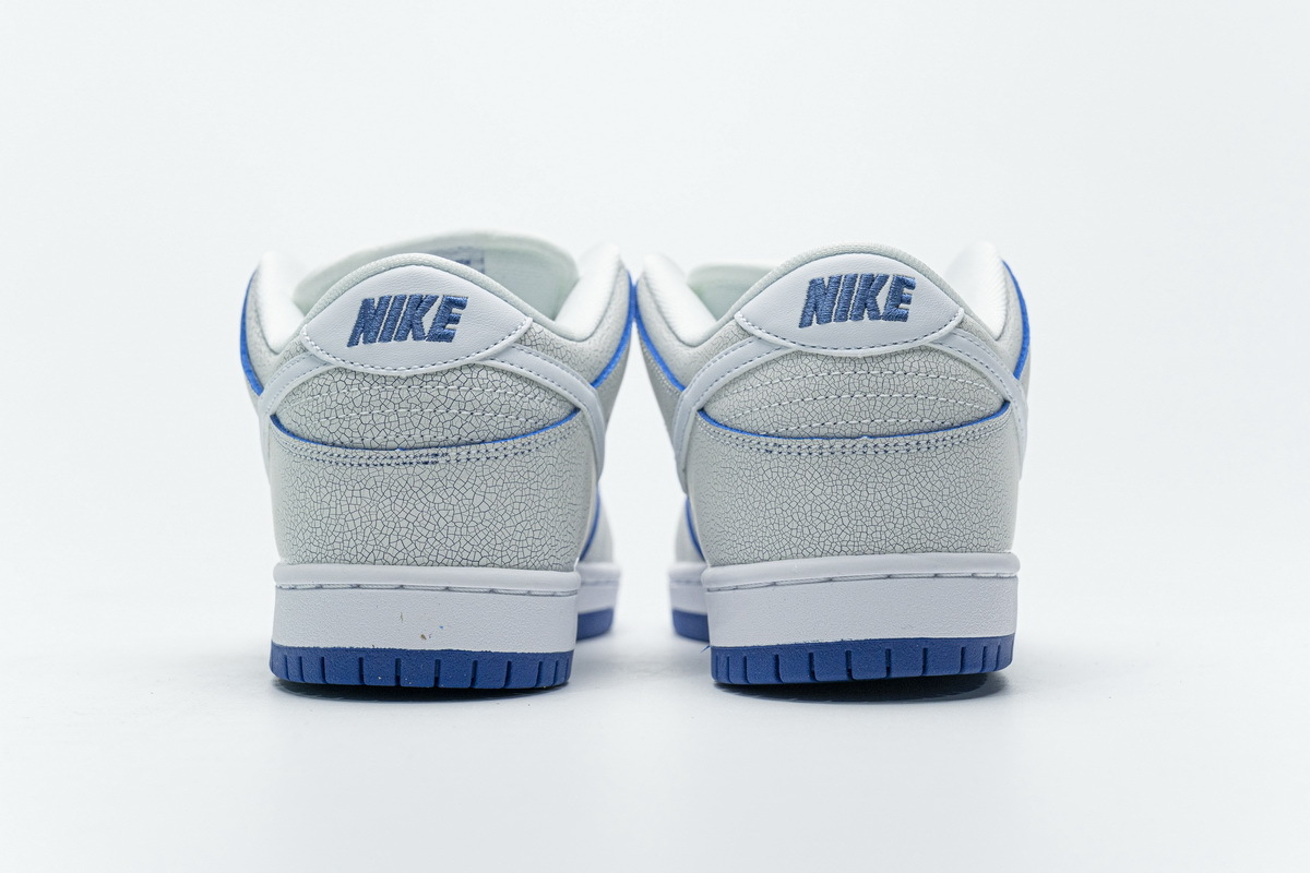 LJR Nike SB Dunk Low Premium White Game Royal CJ6884-100