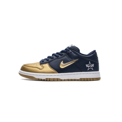 LJR Nike SB Dunk Low Supreme Jewel Swoosh Gold CK3480-700 01